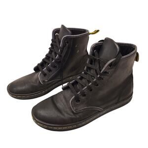 Dr. Martens Shoreditch Greasy in Black sz US 7 EU 38